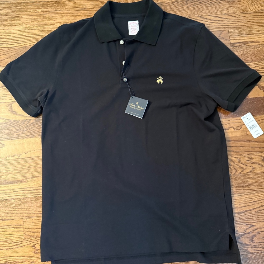 New Brooks Brothers Supima Cotton Polo Large
